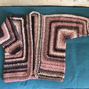 Handmade kid cardigan.